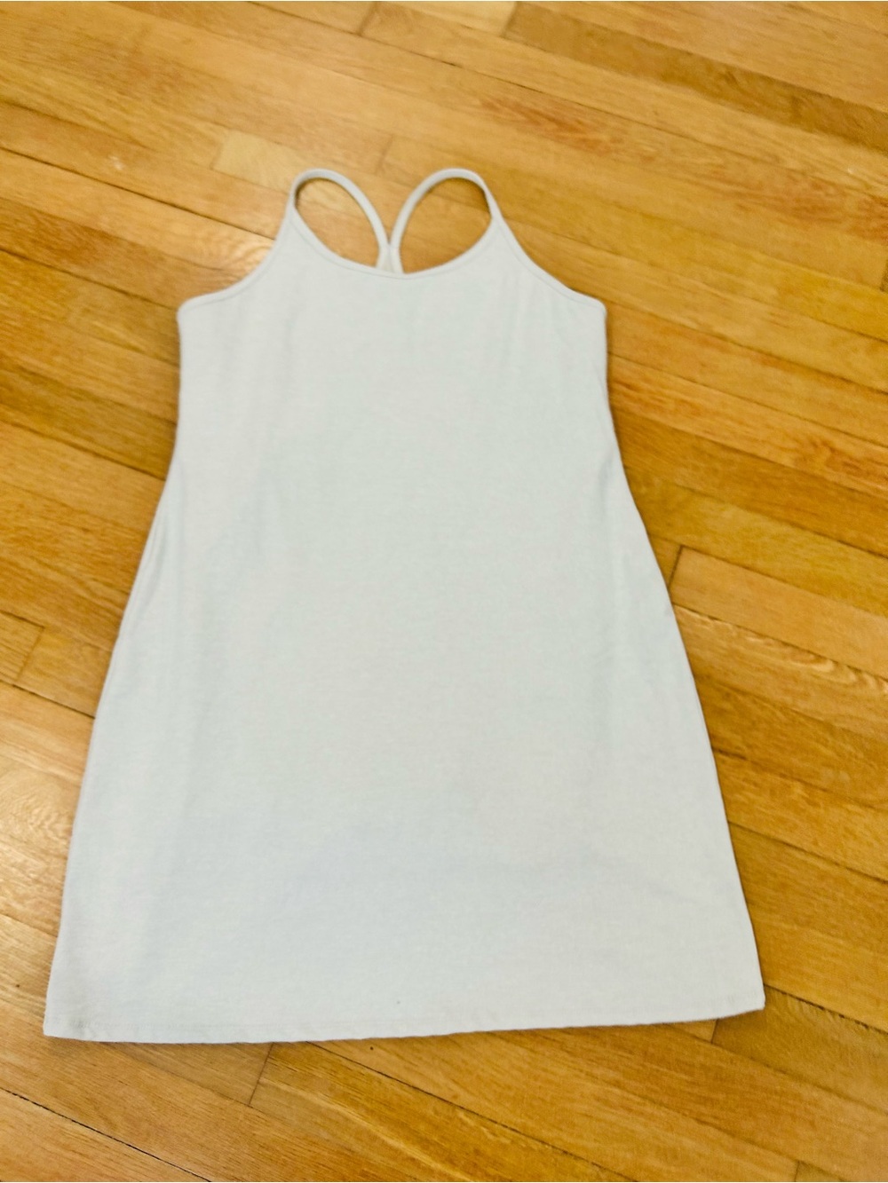 Grey Racerback Tank Dress - Picture 1 of 5